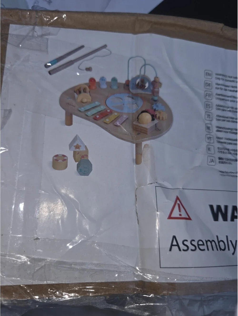 Kids activity fishing table